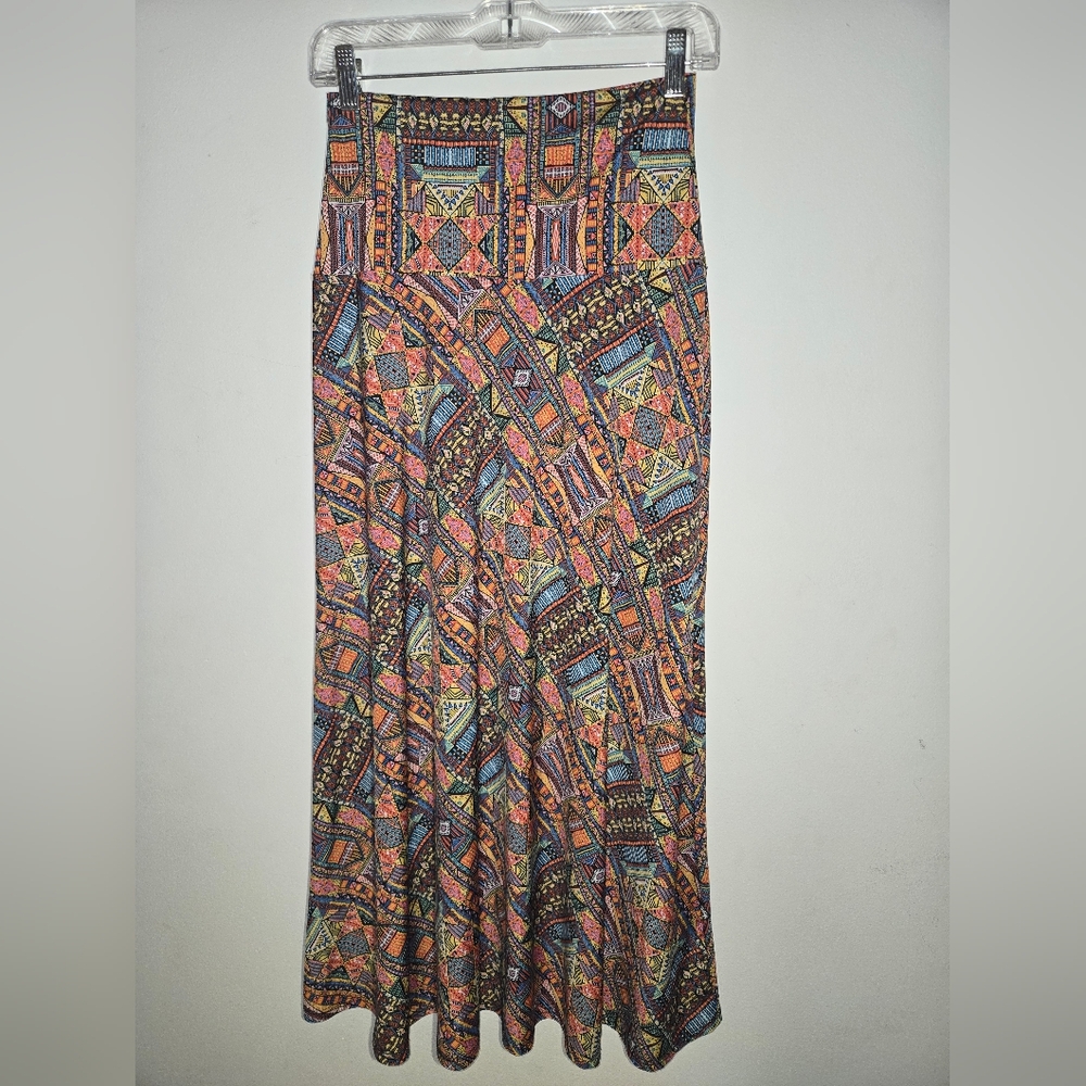 Sunny Leigh Womens Small Colorful Geometric Skirt